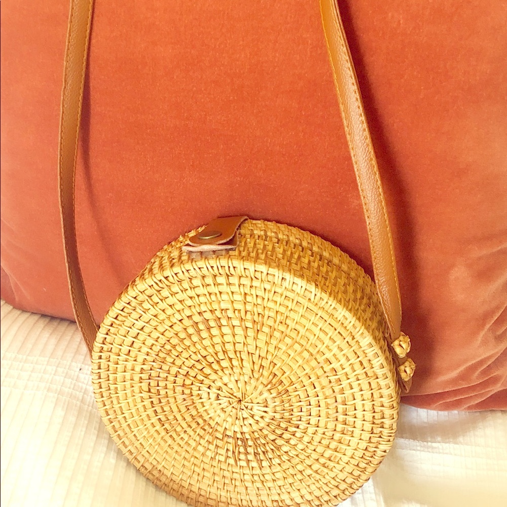 Rattan Round Bag